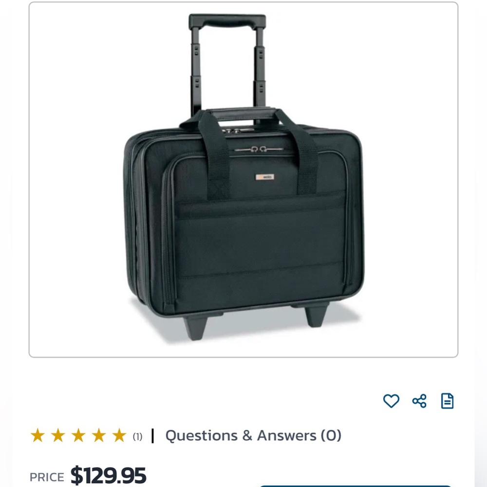 Solo Laptop Bag on wheels